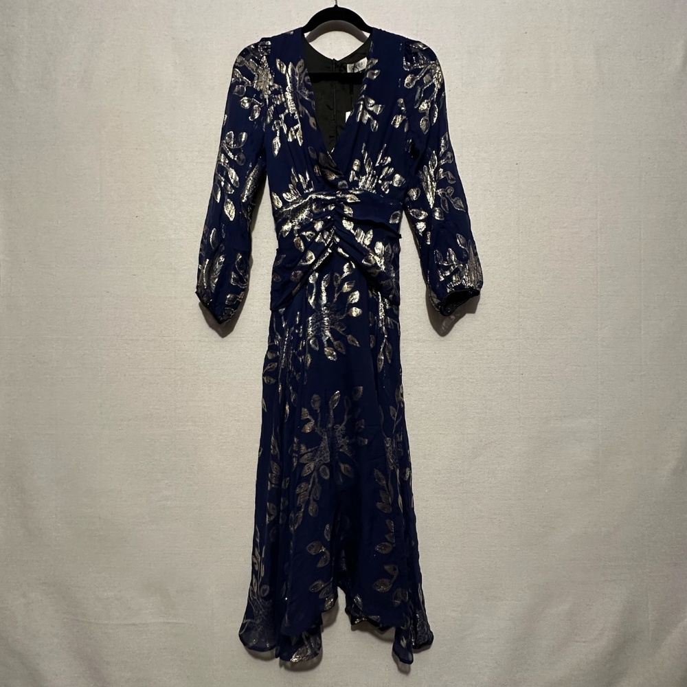 NWT Delfi Collective 100%  Silk Dress - size XS - Picture 2 of 7